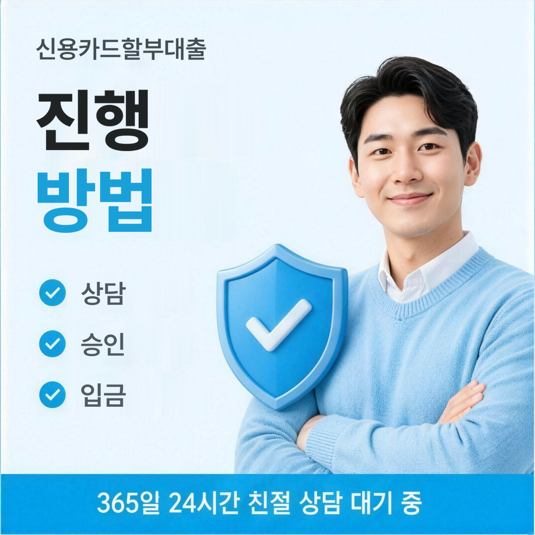 다음머니 신용카드할부대출 진행 방법 정리 안내 이미지
